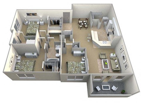 Camden floor plan at Walton Vinings, Georgia, 30080
