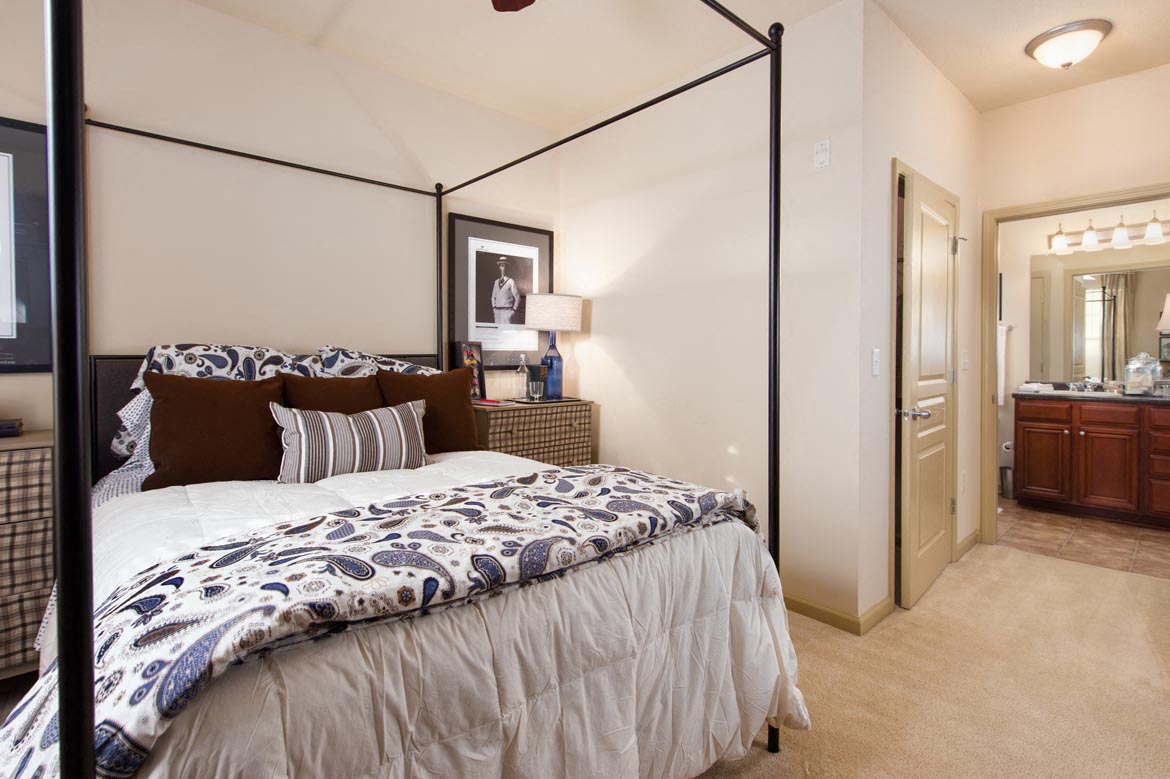 Walton Lakes Model Apartment Bedroom, Atlanta, GA