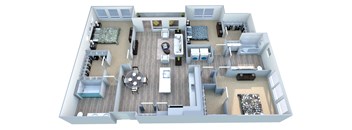 Walton Fayetteville 3 bedroom apartment our floor plans include a large living room and walk-in closet  at Walton Fayetteville, Fayetteville, GA