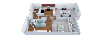 Legacy at Walton Heights A1 Floor Plan