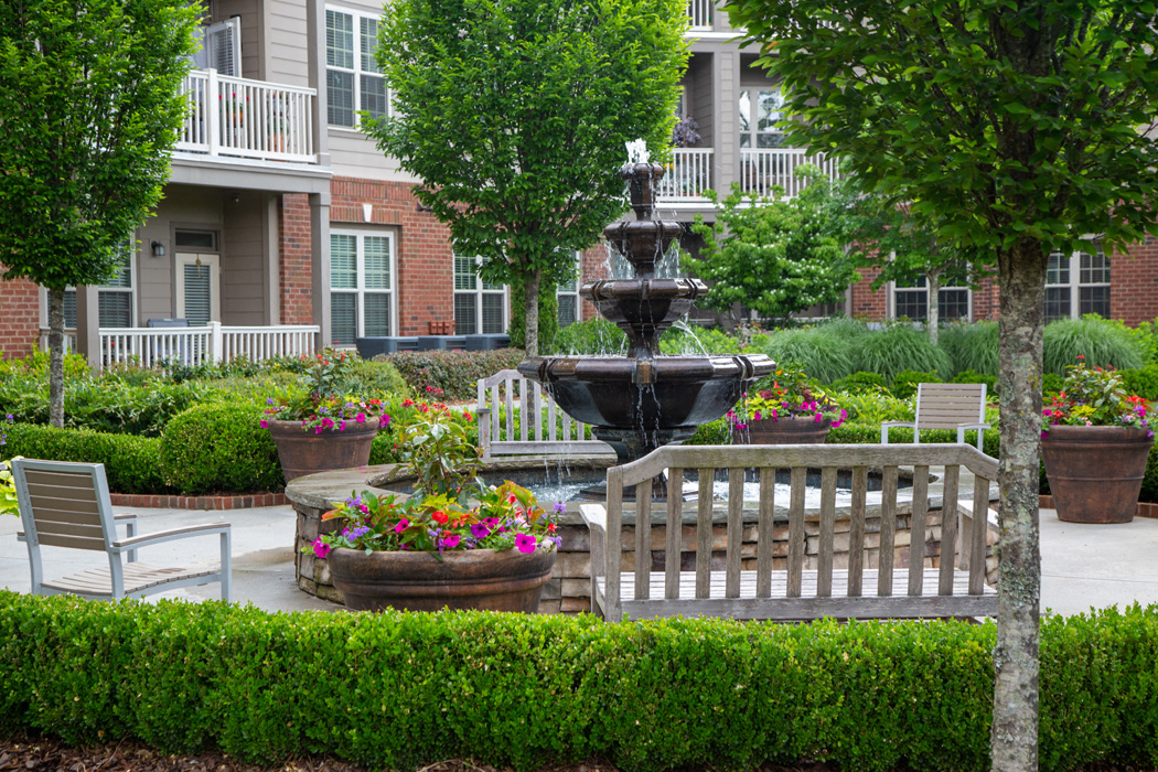 The Legacy at Walton Bluegrass Fountain Courtyard