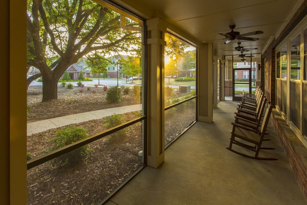 The Legacy at Walton Oaks Apartment Homes, Augusta GA Screened in Patio