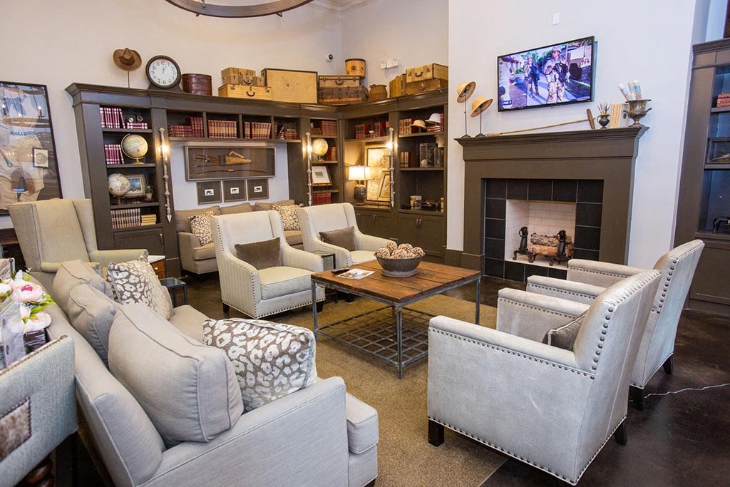 Sofa in living room at Walton Riverwood, Georgia, 30339