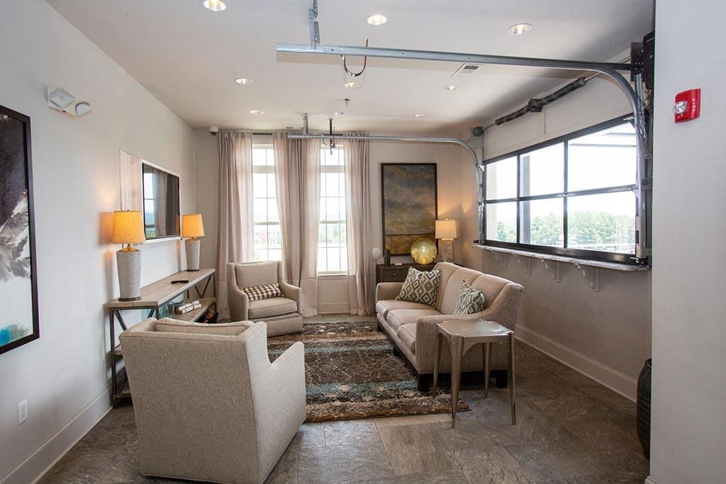 Living Room at Walton Riverwood, Atlanta, GA, 30339