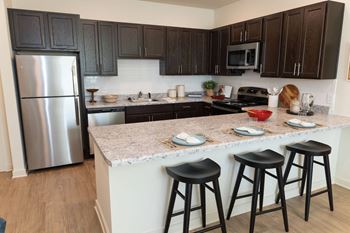 Villa Rica Apartments brand-new kitchen and affordable.
