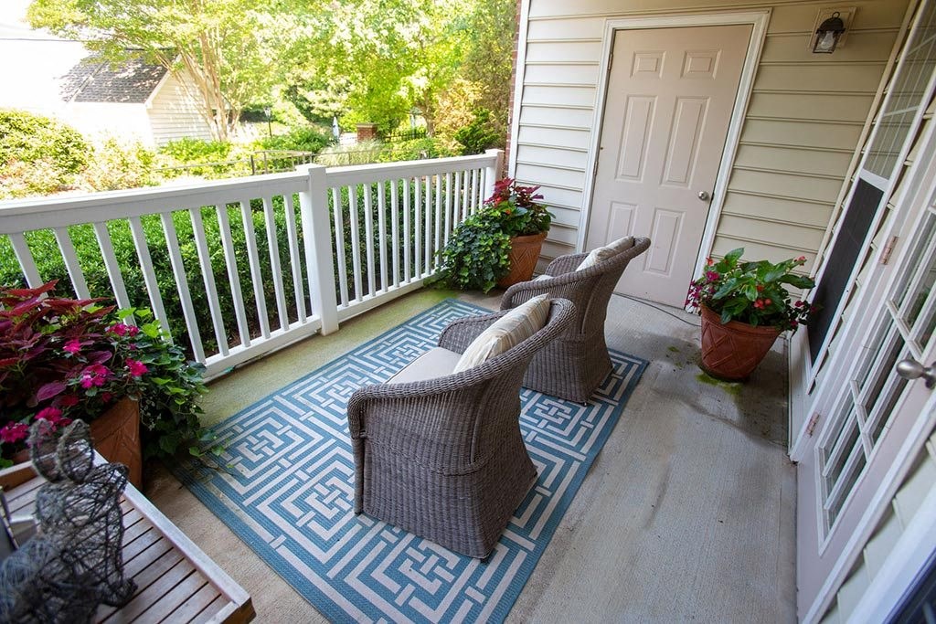 Balcony sitting area at Walton Vinings, Smyrna, GA, 30080