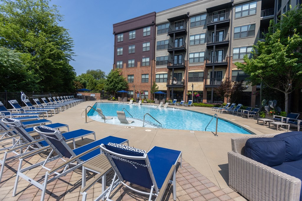 our apartments showcase an unique swimming pool