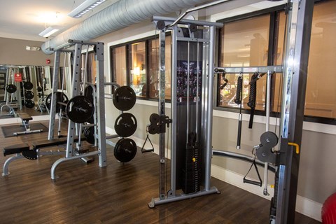 Open and airy exercise room at Westside, 790 Huff Rd. NW  Atlanta, GA 30318