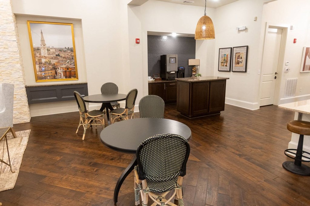 Woodstock West by Walton Community Room coffee station