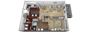 Walton Westside A2b Floor Plan  at Walton Westside, Georgia, 30318