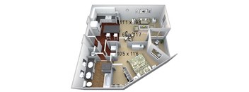 Walton Westside A5 Floor Plan at Walton Westside, Atlanta, 30318