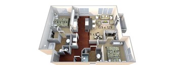 Walton Westside B2b Floor Plan at Walton Westside, Georgia, 30318
