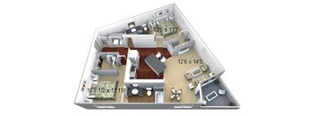 Walton Westside B6 Floor Plan at Walton Westside, Atlanta, Georgia