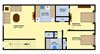 2 Bedroom 1 Bath Floor Plan 2 Bedroom 1 Bath Floor Plan at Brookwood at Ridge, Ridge, NY