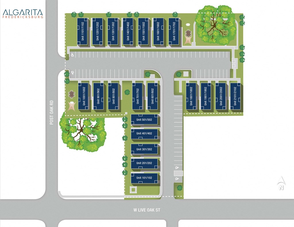 a map of the parking lot of an apartment complex