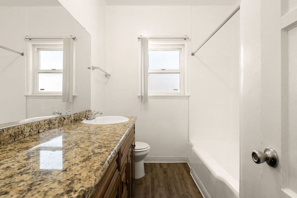 a bathroom with a sink and a toilet
