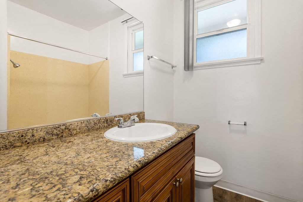 a bathroom with a sink and a toilet