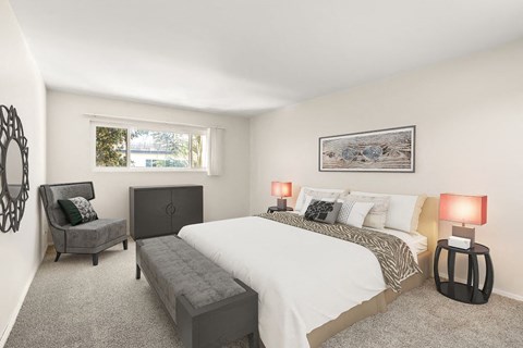 Main Bedroom at White Oak Terrace Apartments, Encino