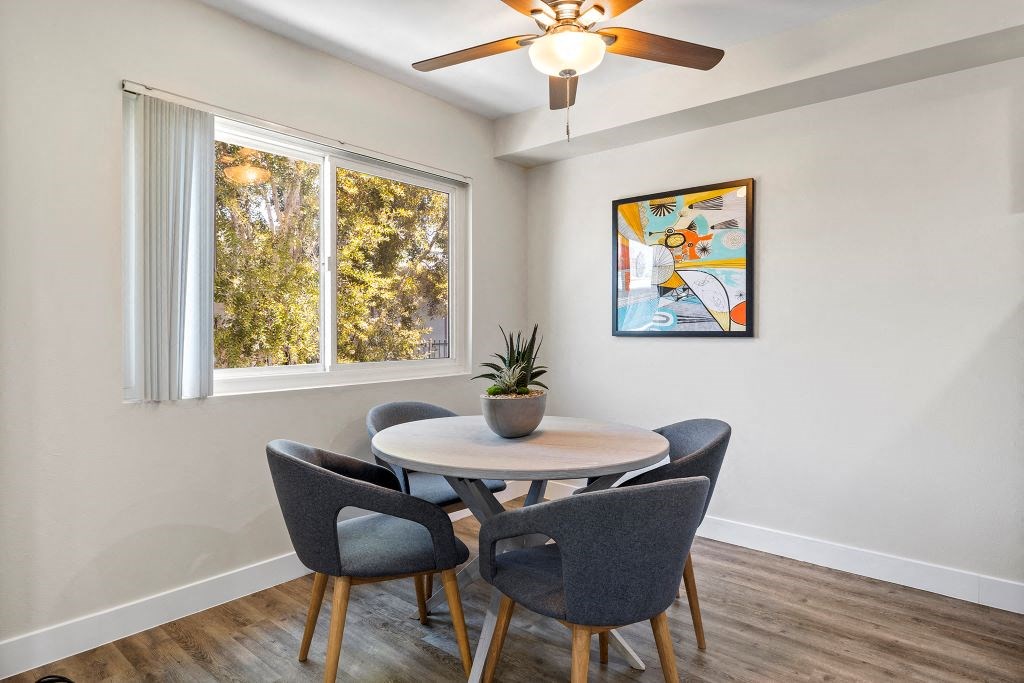 Dining Area at Lombardi Apartments, Woodland Hills, CA