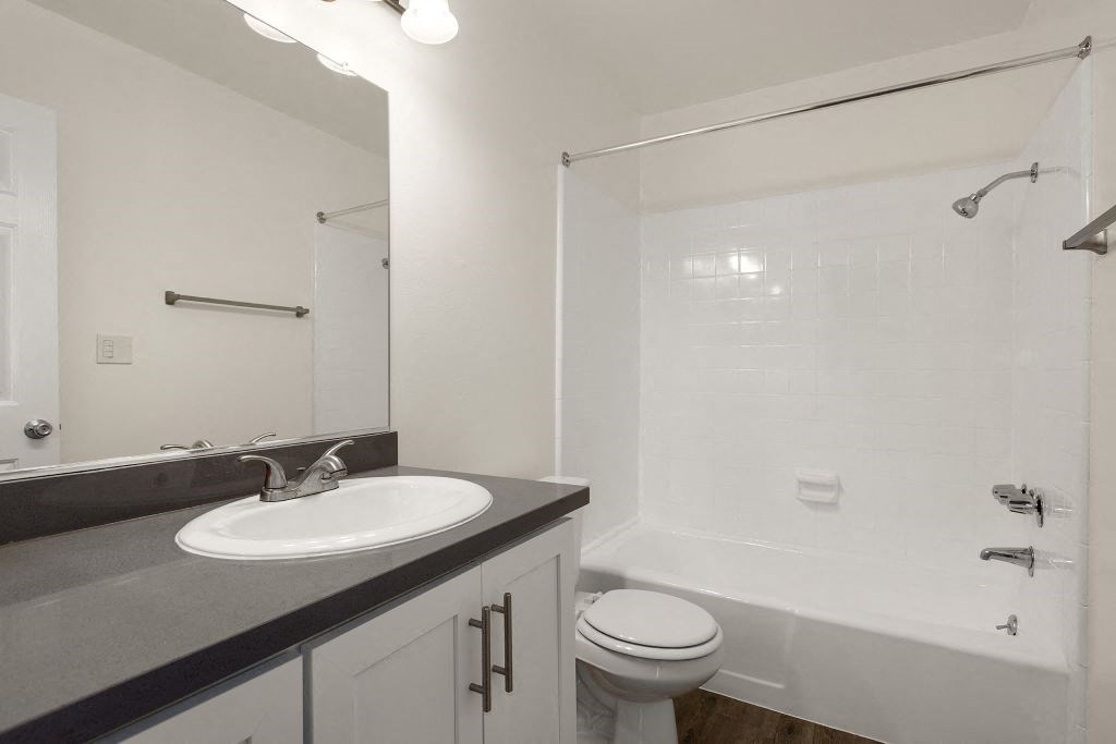 Guest Bathroom at Lombardi Apartments, Woodland Hills