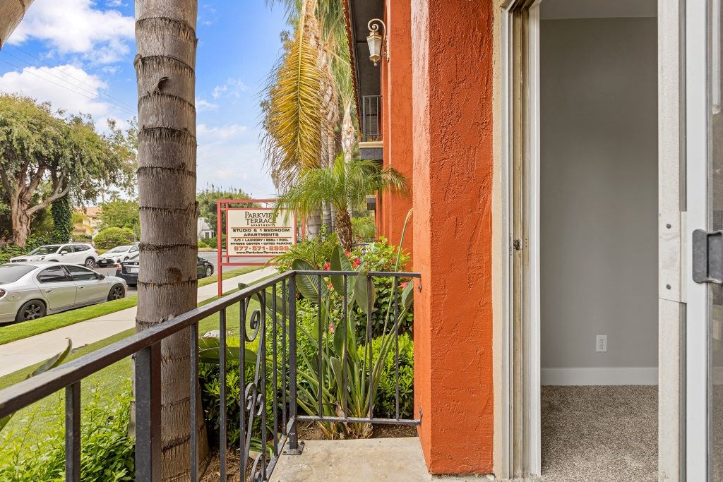 Spacious Balcony at Parkview Terrace Apartments, Sherman Oaks, California