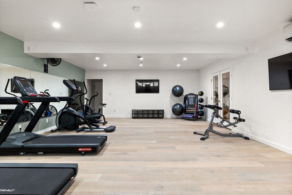 Gym Workout Machines at Brookside Terrace Apartments, Encino California