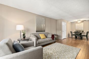 Living Area With Dining View at Vista Apartments, Mar Vista, 90066