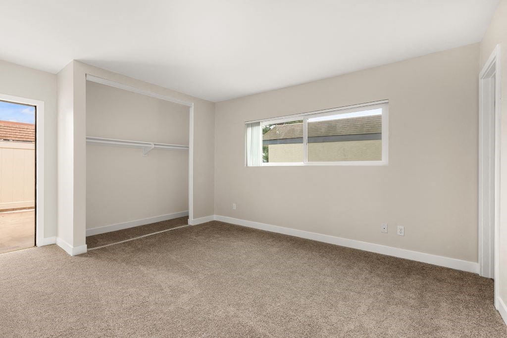 our apartments offer a bedroom with a king sized bed