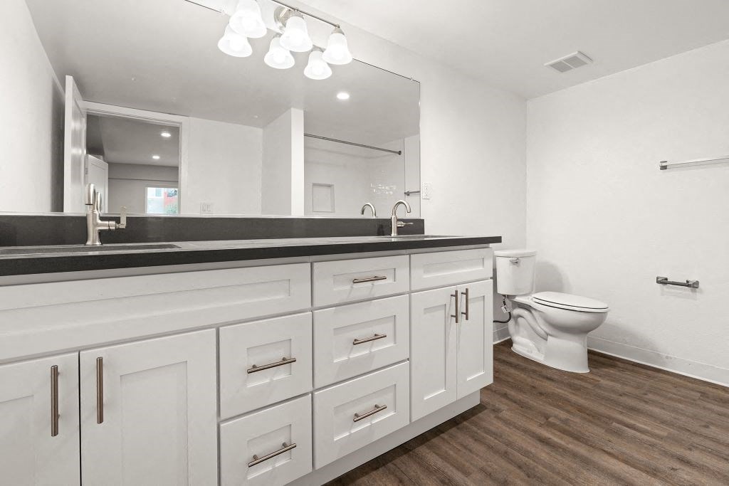 Second Bathroom at Woodland Trio Apartments, California