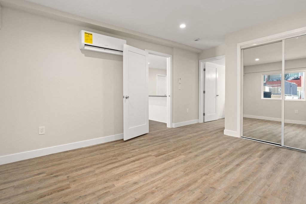 Second Bedroom Closet at Woodland Trio Apartments, California, 91601