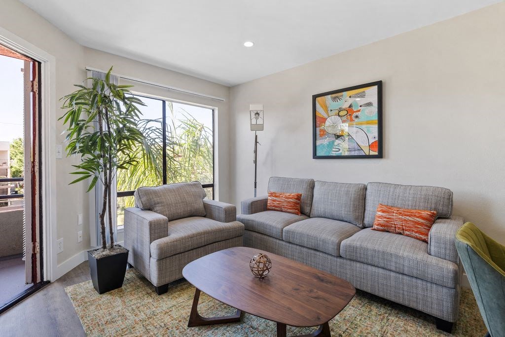 Livingroom at Woodland Trio Apartments, California
