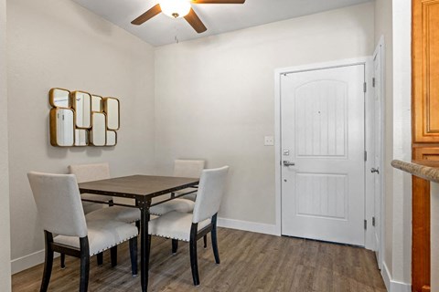 Dining Area at Woodland Trio Apartments, California