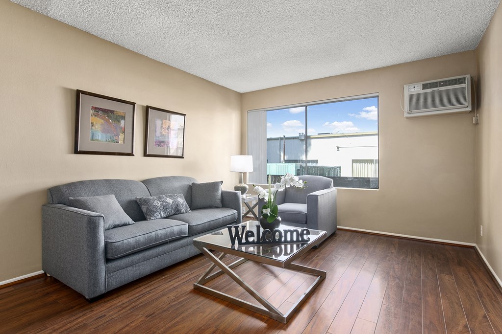 Spacious Living Room at Parkview Terrace Apartments, Sherman Oaks