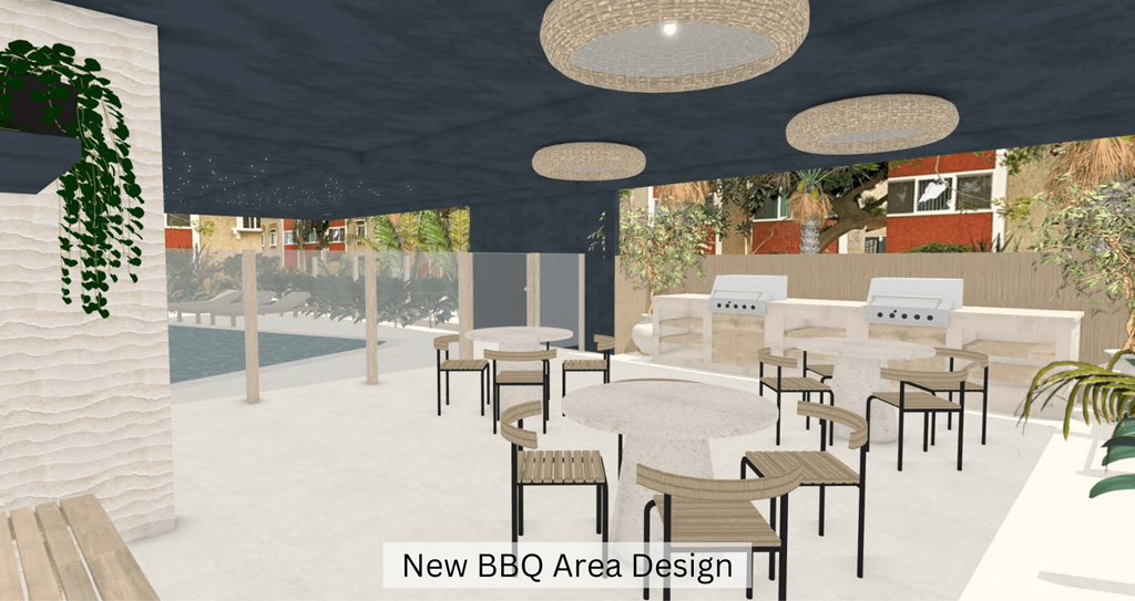 New BBQ Area Design at Casa De Marina Apartments, Los Angeles, CA 90066