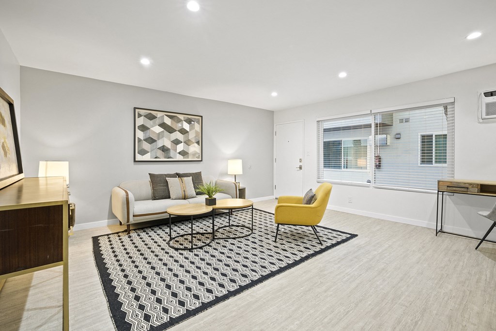 Living Room Interior at Kling Trio Apartments, Valley Village