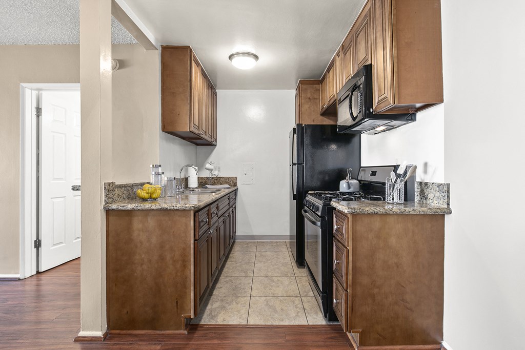 Spacious Kitchen at Parkview Terrace Apartments, Sherman Oaks, CA, 91423