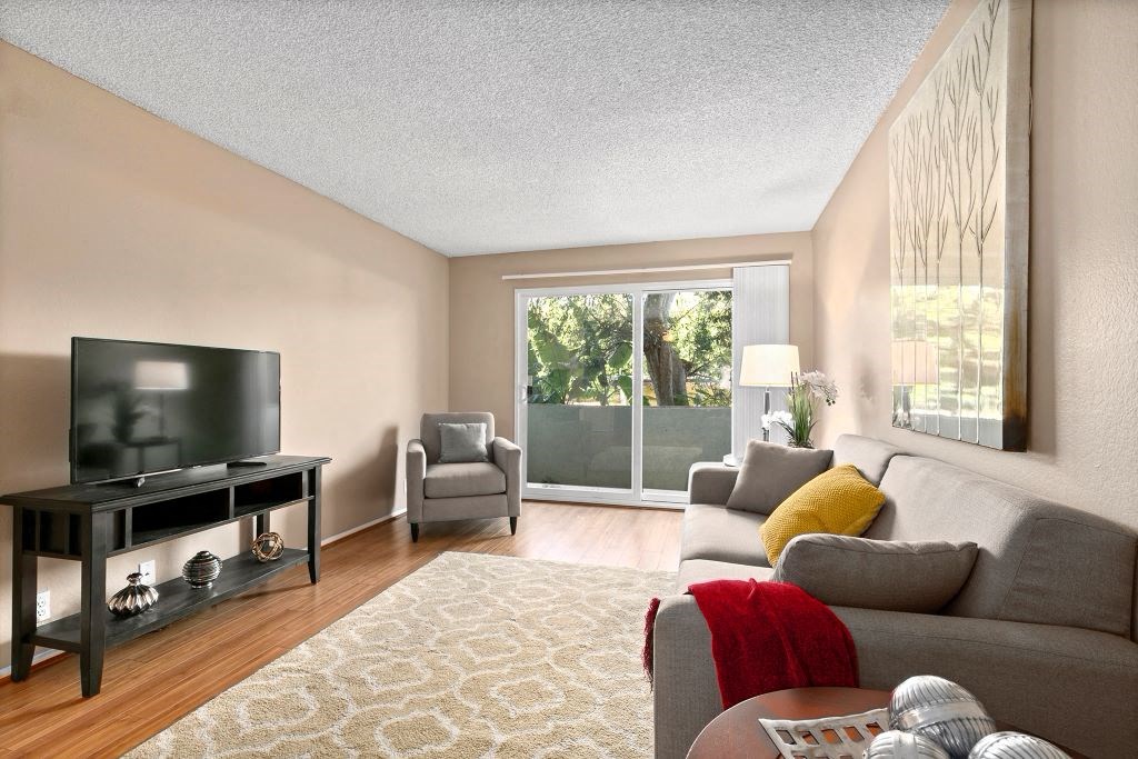 Living Room at Vista Apartments, Mar Vista, 90066