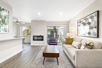 Modern Living Room at Brookside Terrace Apartments, Encino, 91316