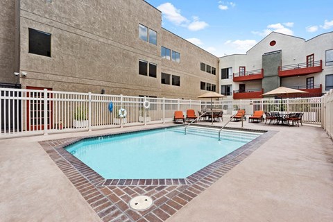 Pool View at Woodland Trio Apartments, North Hollywood