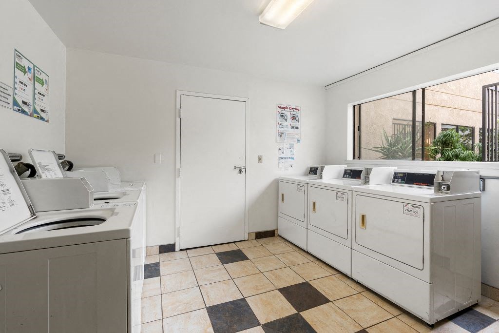 Laundry Room at Woodland Trio Apartments, North Hollywood, CA
