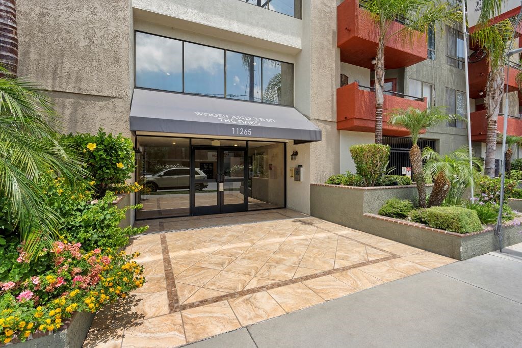 Entrance Doors  at Woodland Trio Apartments, California