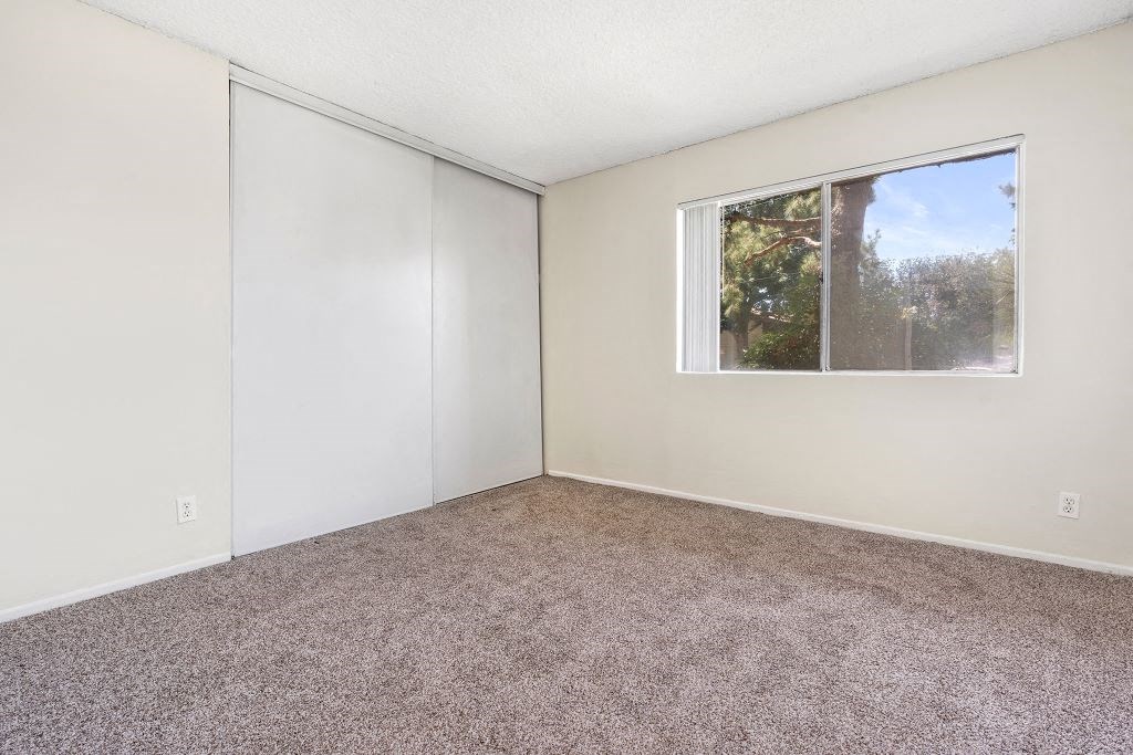 Carpeted Bedroom at Parthenia Terrace Apartments, California, 91304