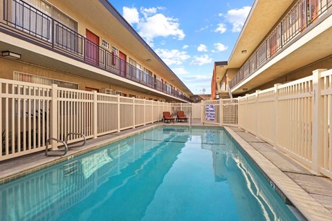 Pool View at Riverside Villas Apartments, Valley Village