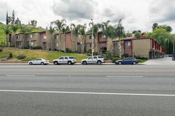 Parking Lot at Topanga Canyon Apartments, West Hills, CA, 91304