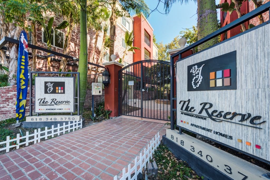 Property Entrance at The Reserve at Warner Center, Woodland Hills