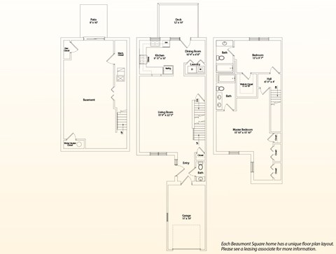 A floor plan of a Beaumont Square home is shown.