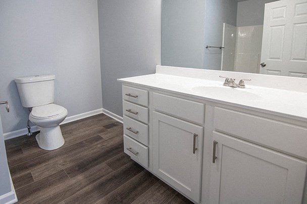 a bathroom with a toilet and a sink and a mirror