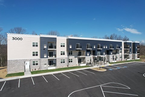 A large building with the number 3000 on it.