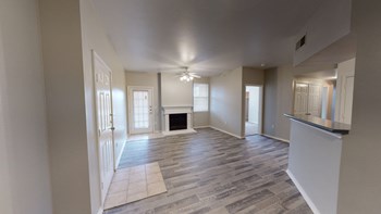 Living room unfurnished Living room unfurnished at The Life at Westland Estates, Fort Worth, TX - Photo Gallery 2