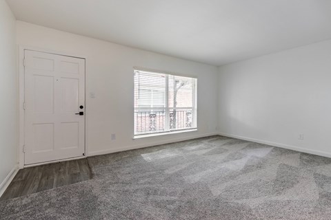 Renovated Living room with upgraded carpet